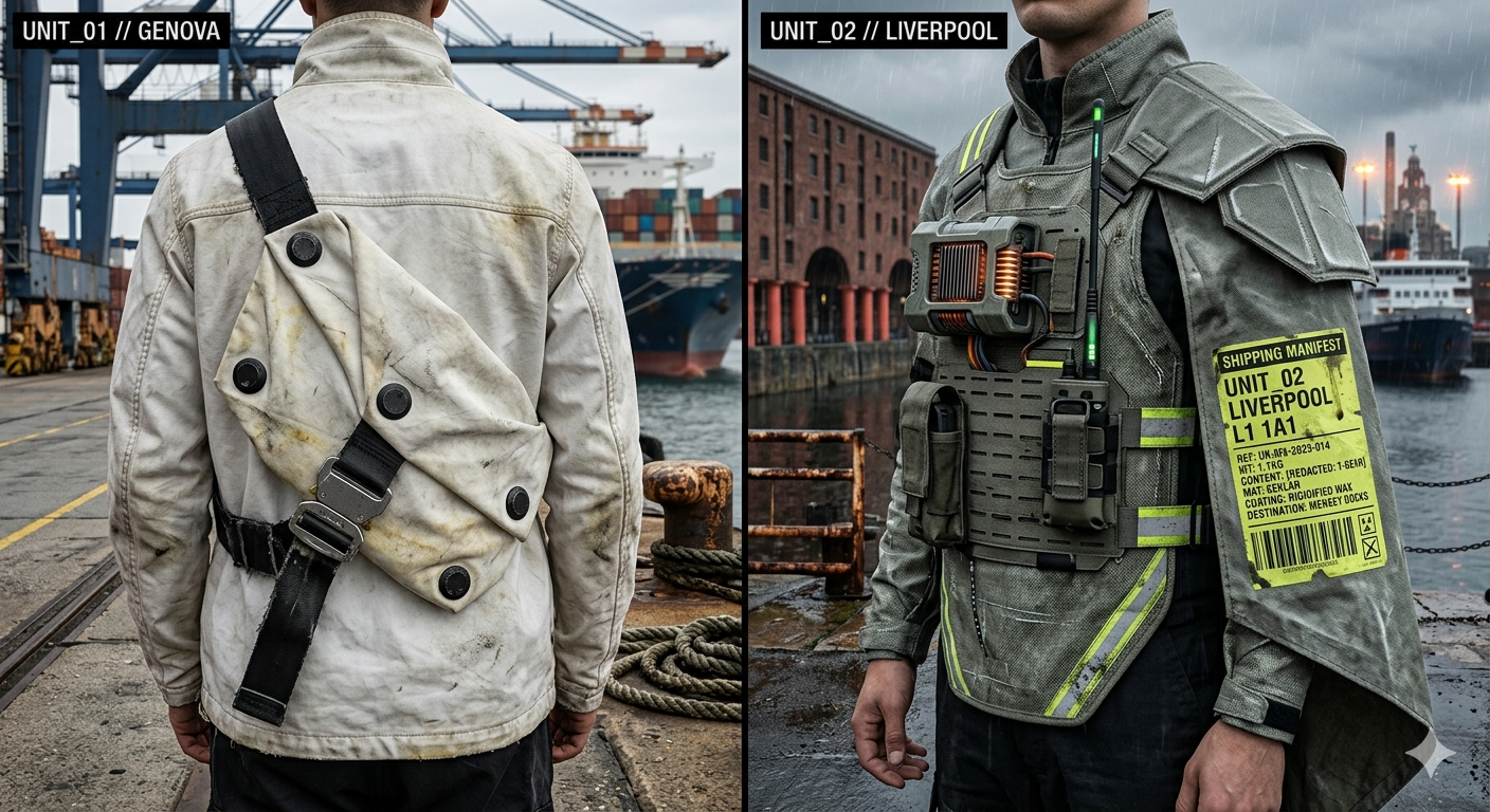 UNIT_01 // GENOVA — Camallo Sash-Sling, dock worker